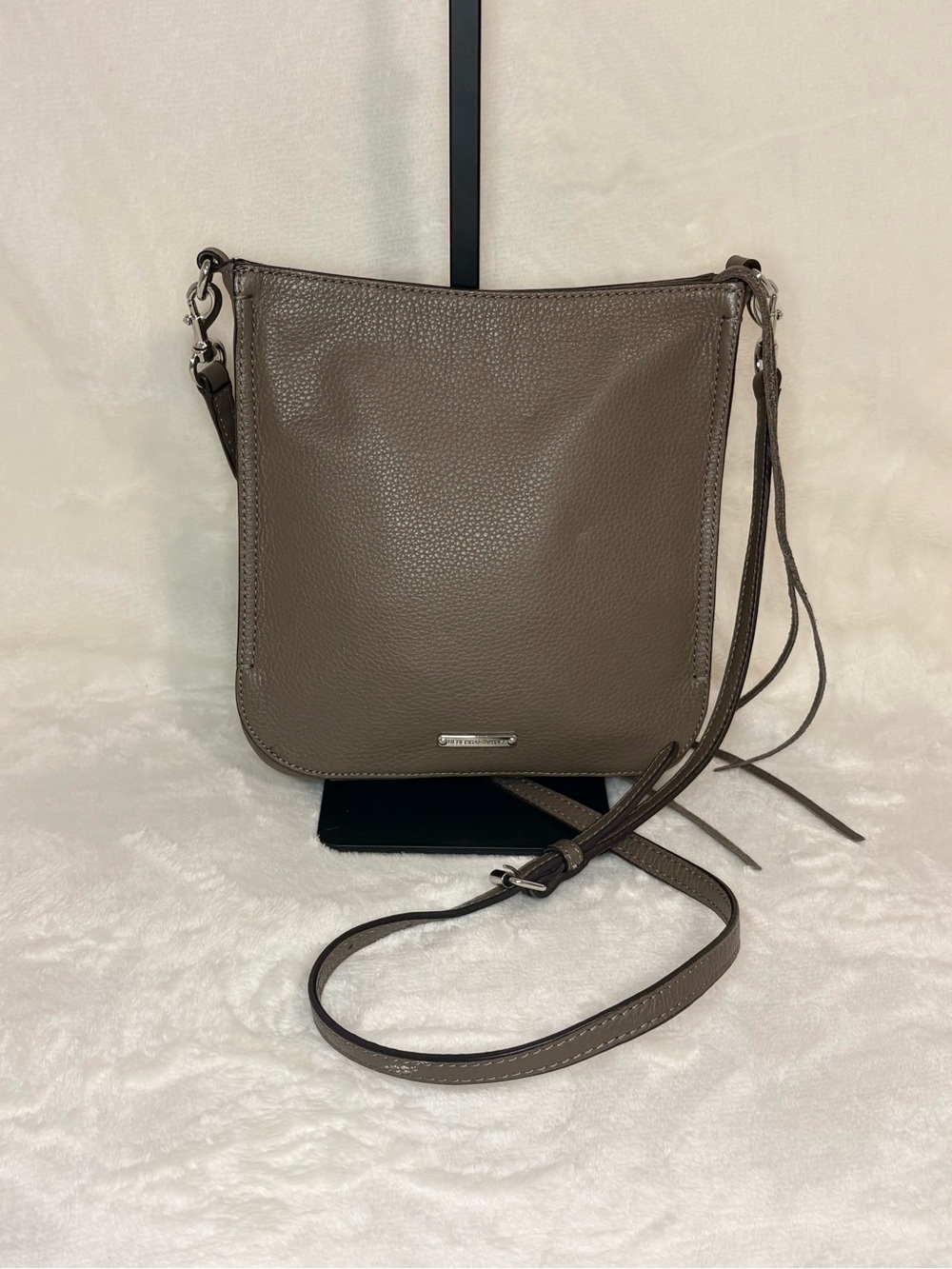 Rebecca Minkoff Taupe Leather Crossbody Bag